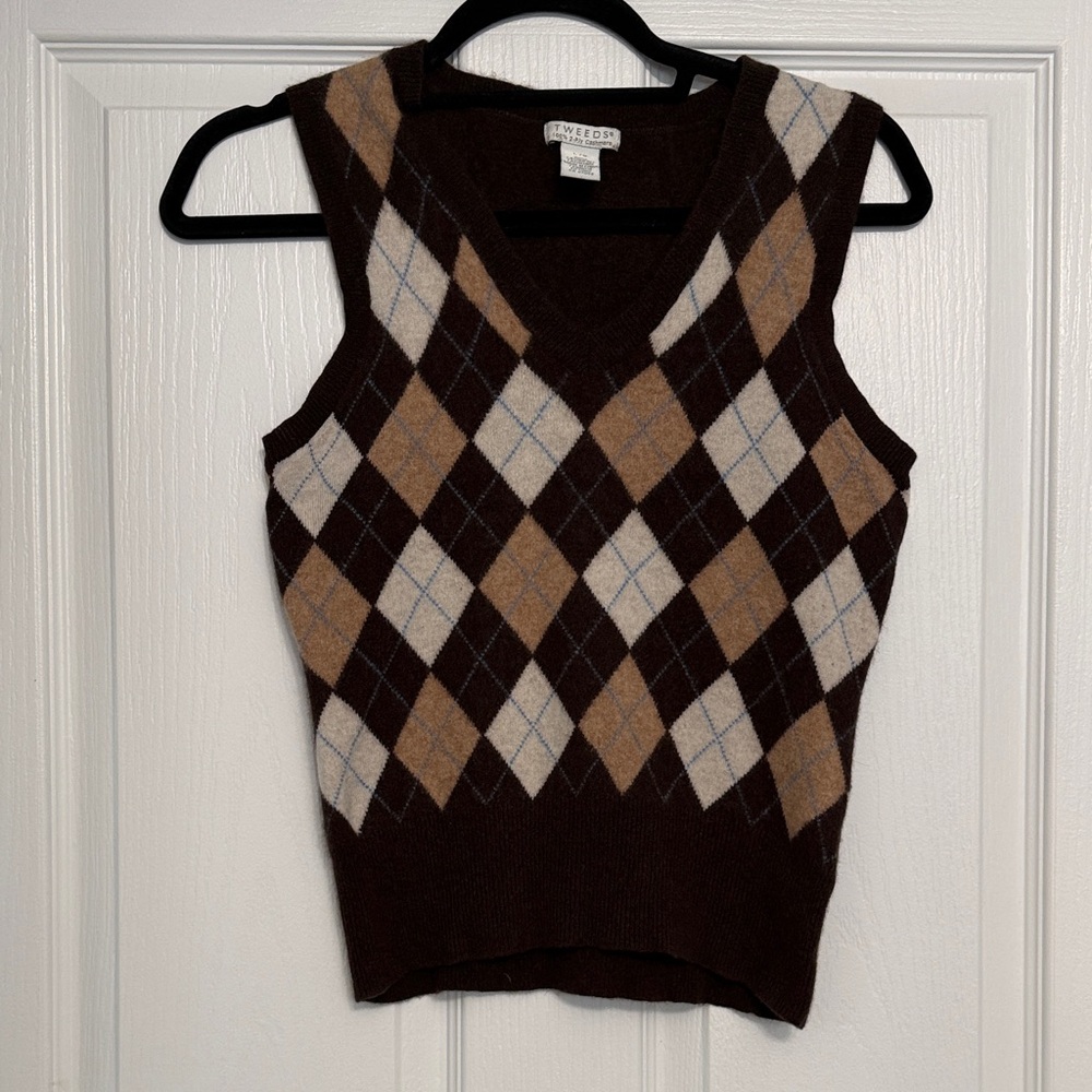 TWEEDS Cashmere Sweater in Brown and Black